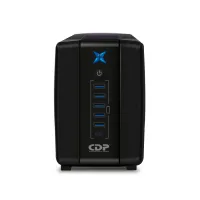 Vista 2 de NO BREAK INTERACTIVO CDP DE 750VA - 375 WATTS 8 CONT