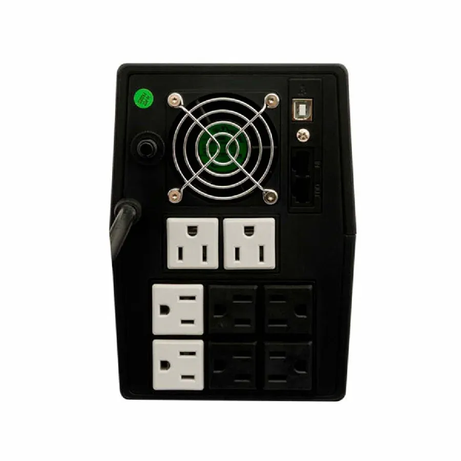 Galería 4 de NO-BREAK INTERACTIVO SMARTBITT  SBNB1800  1800VA - 900W, CLAVIJA NEMA 5-15P, 8 CONTACTOS, TIPO NEMA 5-15R, 4 CON RESPALDO DE BATERAS, REGULACION Y SUPRESION DE PICOS Y 4 CON REGULA...