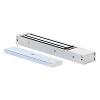 Vista 2 de Chapa Magnética de 600 Lbs (272 Kg) / Montaje en Puerta Normal / Certificado CE /  Uso en Interior / Magnetismo Anti-residual