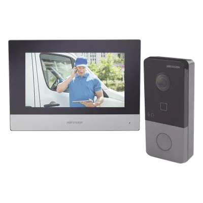 Galería 1 de Kit de Videoportero IP PoE Hikvision con Notificaciones a Celular