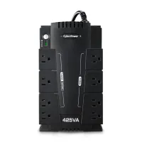 Vista 2 de NO BREAK CYBERPOWER CP425SLG STANDBY 425VA - 255 W, 8 X NEMA 5-15R, 4 RESPALDO Y 4 SUPRESIN 3 AÑOS DE GARANTA INCLUYENDO BATERA.