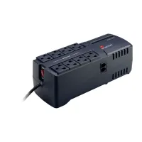 Vista 2 de REGULADOR DE VOLTAJE SMARTBITT SBAVR1350 1350VA - 675W 120V 8 CONTACTOS, PROTECCION DE LNEA TELEFONICA RJ-11