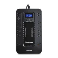Galería 1 de NO BREAK - UPS CYBERPOWER MODO ECO AHORRADOR 850 VA 510 WATTS 3 AÑOS DE GARANTA EN PILA Y EQUIPO
