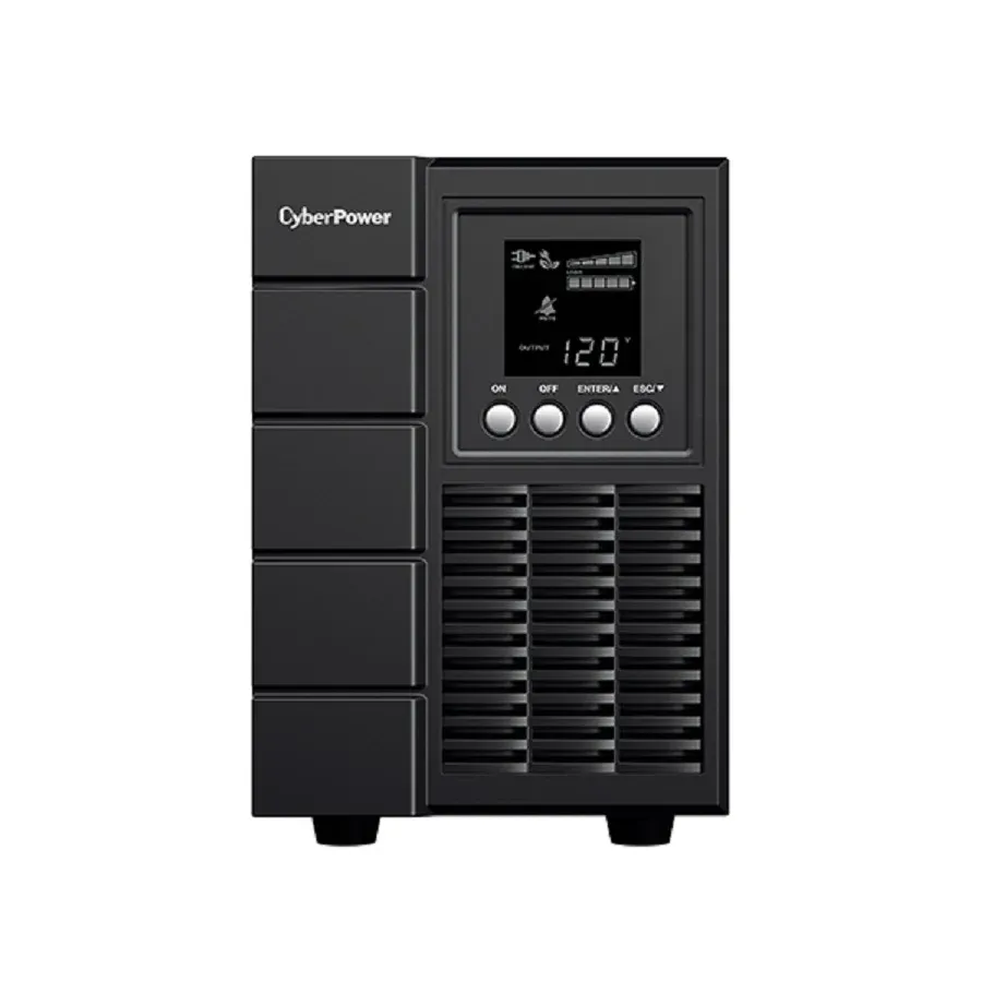 Galería 2 de NO BREAK CYBERPOWER OLS1000 1000VA - 900W, ONLINE, LCD, ONDA SENOIDAL PURA, TORRE, 4 NEMA 5-15R, USB