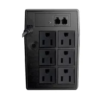 Vista 3 de NO-BREAK INTERACTIVO SMARTBITT  SBNB750  750 VA - 375 W, CLAVIJA NEMA 5-15P, 6 CONTACTOS, TIPO NEMA 5-15R, TODOS CON RESPALDO DE BATERIAS, REGULACION Y SUPRESION DE PICOS.