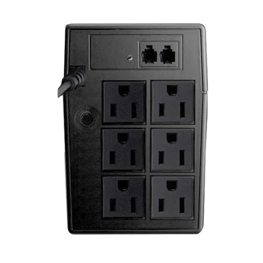 Galería 3 de NO-BREAK INTERACTIVO SMARTBITT  SBNB750  750 VA - 375 W, CLAVIJA NEMA 5-15P, 6 CONTACTOS, TIPO NEMA 5-15R, TODOS CON RESPALDO DE BATERIAS, REGULACION Y SUPRESION DE PICOS.