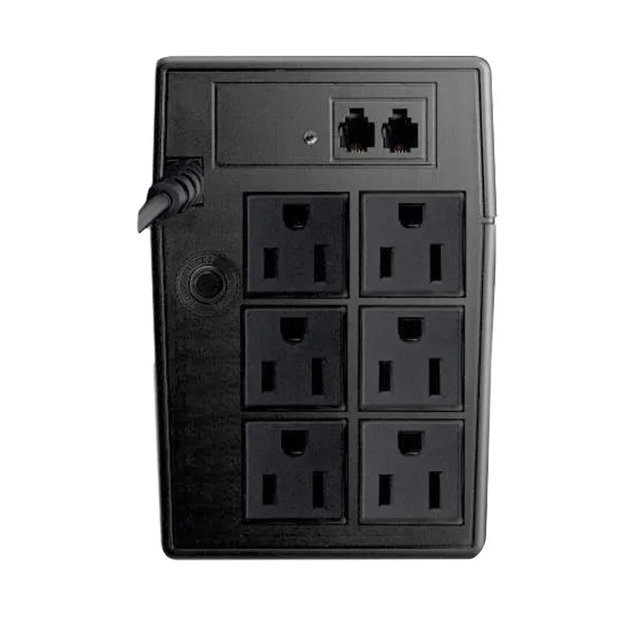 Galería 3 de NO-BREAK INTERACTIVO SMARTBITT  SBNB750  750 VA - 375 W, CLAVIJA NEMA 5-15P, 6 CONTACTOS, TIPO NEMA 5-15R, TODOS CON RESPALDO DE BATERIAS, REGULACION Y SUPRESION DE PICOS.
