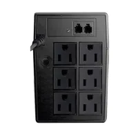 Vista 3 de NO-BREAK INTERACTIVO SMARTBITT  SBNB750  750 VA - 375 W, CLAVIJA NEMA 5-15P, 6 CONTACTOS, TIPO NEMA 5-15R, TODOS CON RESPALDO DE BATERIAS, REGULACION Y SUPRESION DE PICOS.
