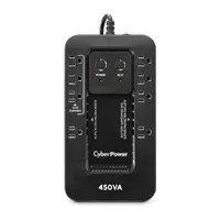 NO BREAK CYBERPOWER EC450G 450VA - 260W, STANDBY, GABINETE COMPACTO, 8 NEMA 5-15R 1 SUPRESIN SOLAMENTE, 3 SUPRESIN CON MODO ECO, 4 SUPRESIN CON BATERA DE RESPALDO, GARANTA 3 AÑOS.