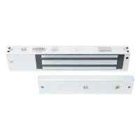Vista 2 de Chapa Magnética de 600 lbs con LED Ultra-brillante, Sensor de Estado de Placa y Sin Magnetismo Residual