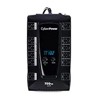 Vista 1 de NO BREAK CYBERPOWER AVRG750LCD 760VA - 450 WATTS, INTERACTIVO, TORRE, PANTALLA LCD, 12 NEMA 5-15R, 6 RESPALDO Y 6 SUPRESIN, 3 AÑOS INCLUYENDO BATERA.