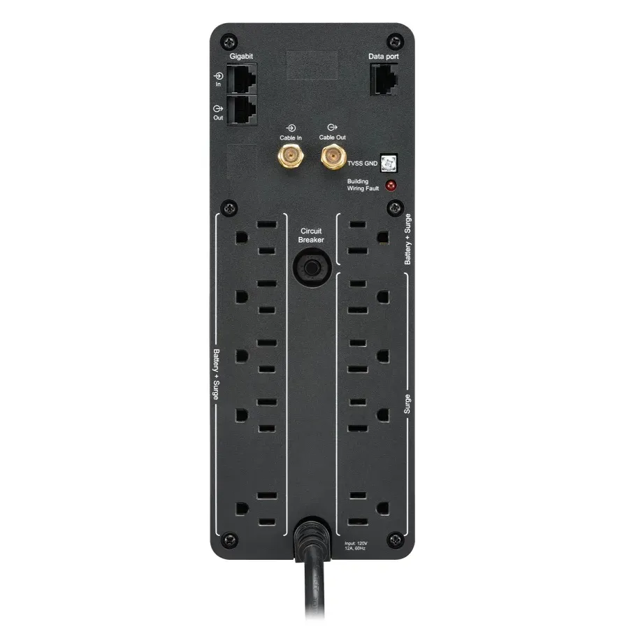Galería 2 de UNIDAD BACK UPS PRO BR 1100 VA, 10 TOMAS DE SALIDA, 2 PUERTOS USB DE CARGA, AVR, INTERFAZ LCD, LAM