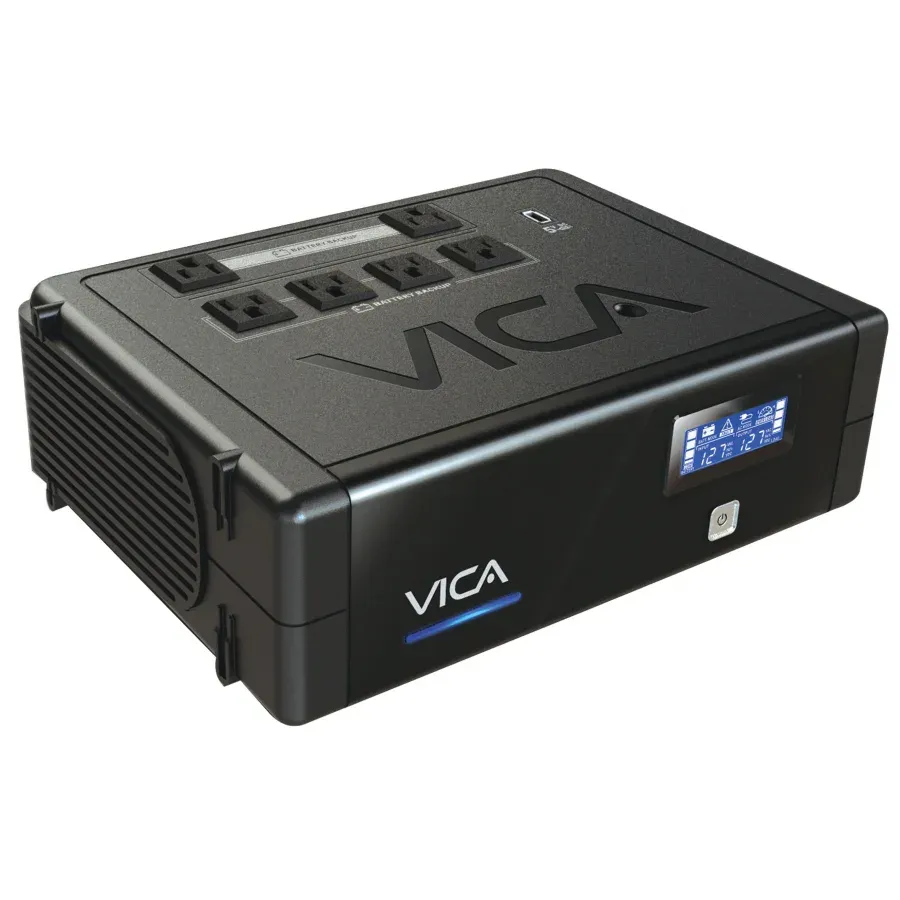 Galería 2 de NO BREAK UPS VICA REV 700 700VA - 400W 6 TOMAS REGULADAS Y RESPALDADAS NEMA 5-15R, 1 USB, 3 AÑOS DE GARANTIA
