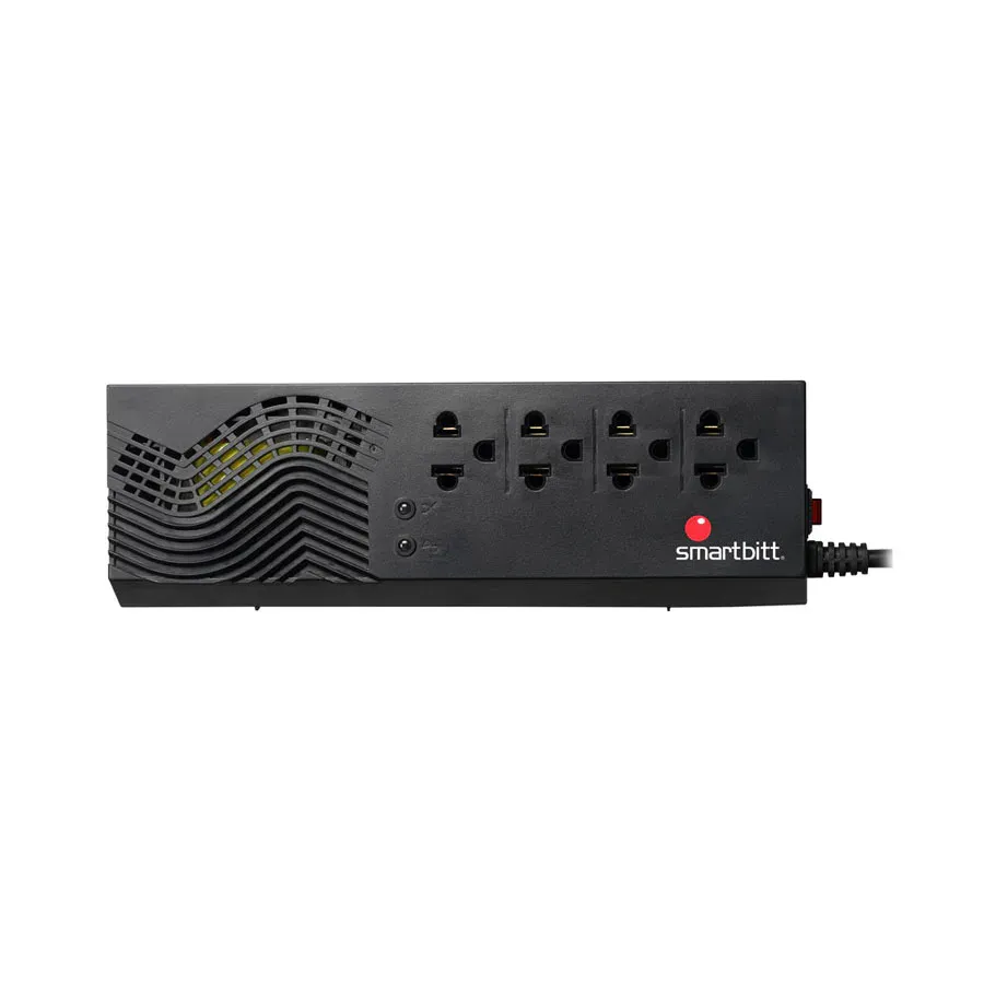 Galería 3 de REGULADOR DE VOLTAJE SMARTBITT  SBAVR1200S  1200VA - 600W 4 CONTACTOS.