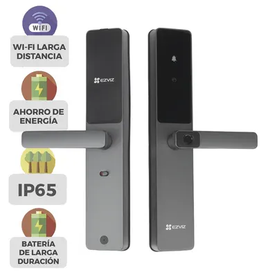 Galería 2 de Cerradura Inteligente / Wi-Fi / Bluetooth  / Códigos Temporales Para Visitantes / Lectura de Huella / Lectura de Tag / Contraseña /  Botón para Timbrar / Apertura Remota /  Alarma Anti-intrusión /  No Requiere HUB
