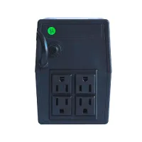 Vista 4 de NO-BREAK INTERACTIVO SMARTBITT  SBNB600   600VA - 300 W, CLAVIJA NEMA 5-15P, 4 CONTACTOS TIPO NEMA 5-15R, TODOS CON RESPALDO DE BATERIAS, REGULACION Y SUPRESION DE PICOS.