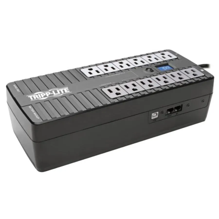 Galería 2 de UPS STANDBY DE 850VA 425W - 12 TOMACORRIENTES TRIPP LITE NEMA 5-15R, 120V, 50HZ - 60HZ, USB, LCD, ENERGY STAR, INSTALACIóN EN PARED O ESCRITORIO. GARANTíA LIMITADA DE 3 AñOS.