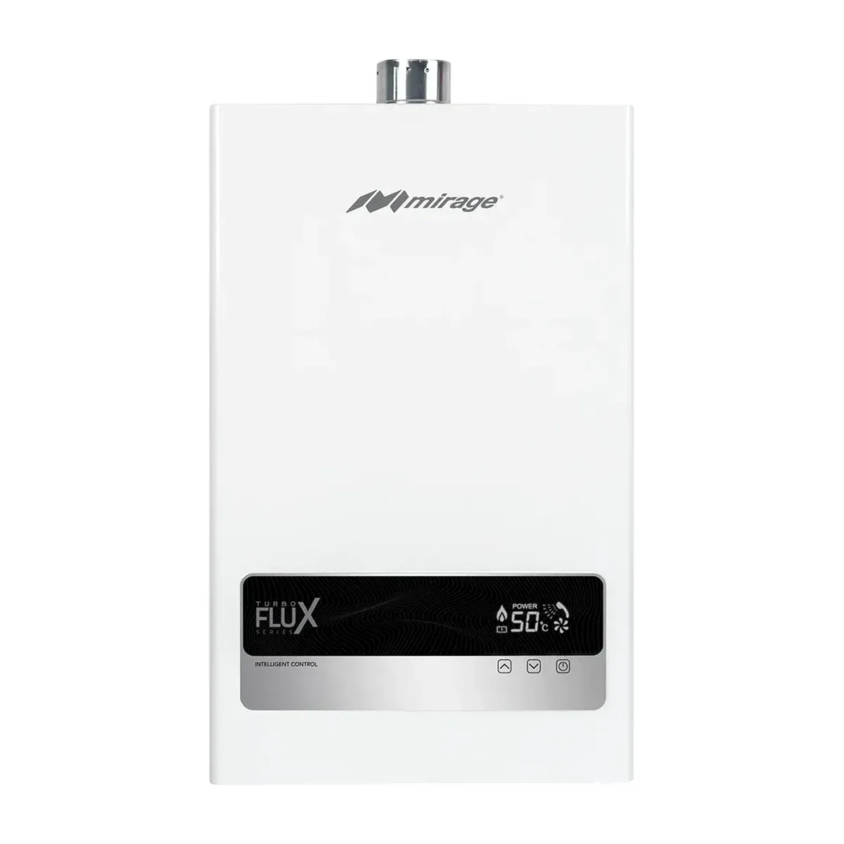 Galería 1 de Boiler de Paso Mirage Turbo Flux Inverter Blanco 9.5 L/min WiFi Gas LP (MBF10AD)
