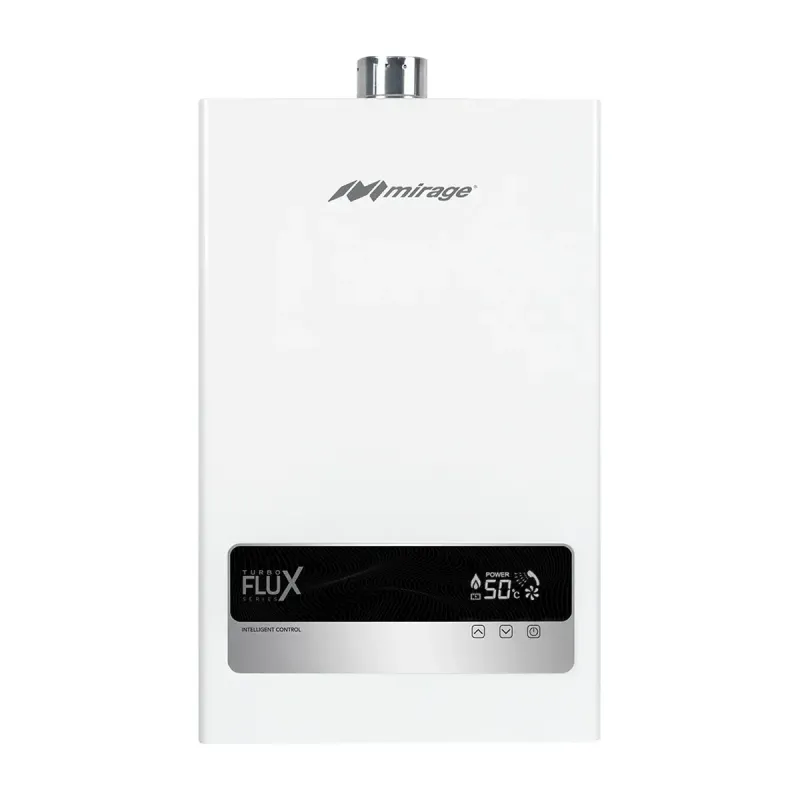 Boiler de Paso Mirage Turbo Flux Inverter Blanco 9.5 L/min WiFi Gas LP (MBF10AD)