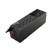 Vista 2 de REGULADOR DE VOLTAJE SMARTBITT  SBAVR1200S  1200VA - 600W 4 CONTACTOS.