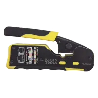 Vista 1 de Ponchadora/Pelacables/Cortacables con Matraca para Conectores Pass-Thru RJ45 y Conectores Estándar RJ11/RJ12.