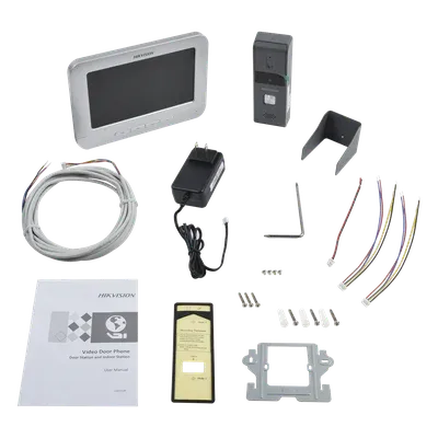 Galería 4 de Kit de Videoportero Analógico Hikvision 7" con Frente Metálico