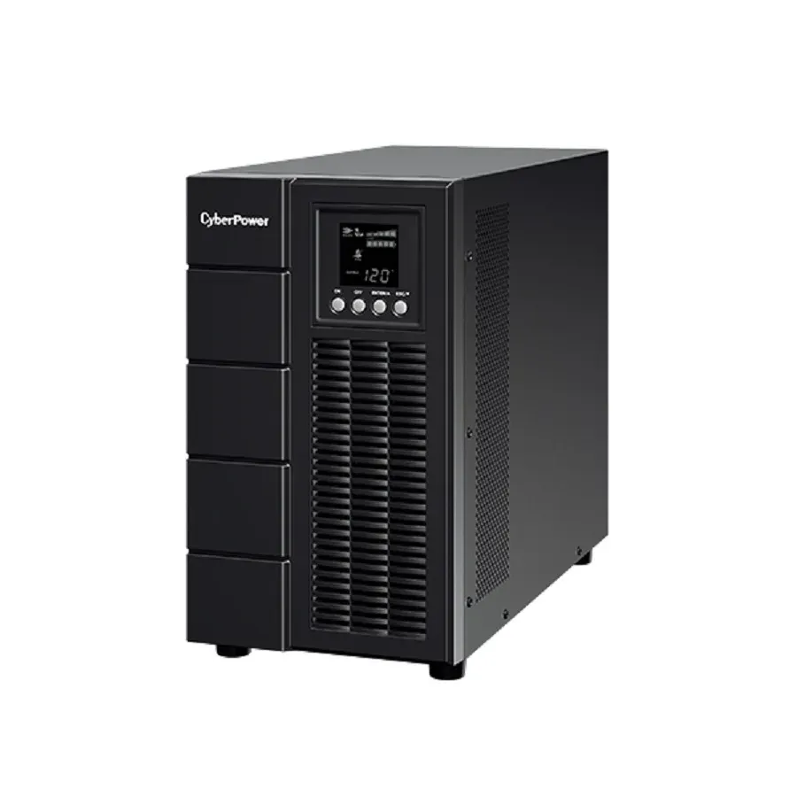 Galería 2 de NO BREAK CYBERPOWER OLS2000 2000VA - 1800W, ONLINE, LCD ,TORRE, VOLTAJE DE ENTRADA Y SALIDA 120V ,4 NEMAS X 5-20R, 2 AÑOS DE GARANTA EN EQUIPO,1 AÑO EN BATERA.