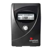 Vista 3 de NO-BREAK INTERACTIVO  SMARTBITT  SBNB900LCD   900VA - 450W, CLAVIJA NEMA 5-15P, 6 CONTACTOS TIPO NEMA 5-15R CON RESPALDO DE BATERIAS, REGULACION Y SUPRESION DE PICOS,  PUERTO USB Y...