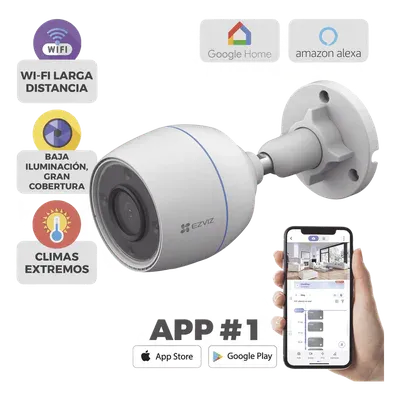 Bala WiFi / 2  Megapixel / Detección humana / Micrófono Integrado / Micro SD / Excelente Vision Nocturna / Exterior