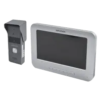 Vista 2 de Kit de Videoportero Analógico Hikvision 7" con Frente Metálico