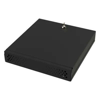 Gabinete Metálico para DVR/NVR. Tamaño Max. de DVR/NVR: 445 x 88 x 400mm (An.xAl.xProf.). Compatible con Fuente SLIM.